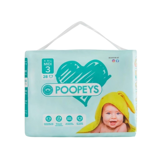 Poopeys mähkmed 4-9kg 28tk